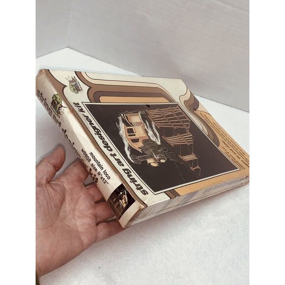 NOS String Art Designer Kit 1980 Mountain Loco Train Railroad Locomotive Sealed - Picture 8 of 11